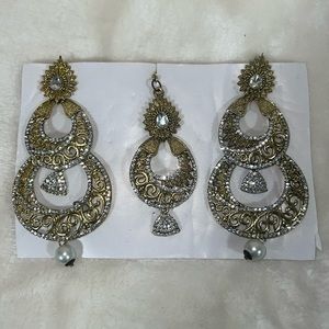 Indian Tikka and Earrings Set